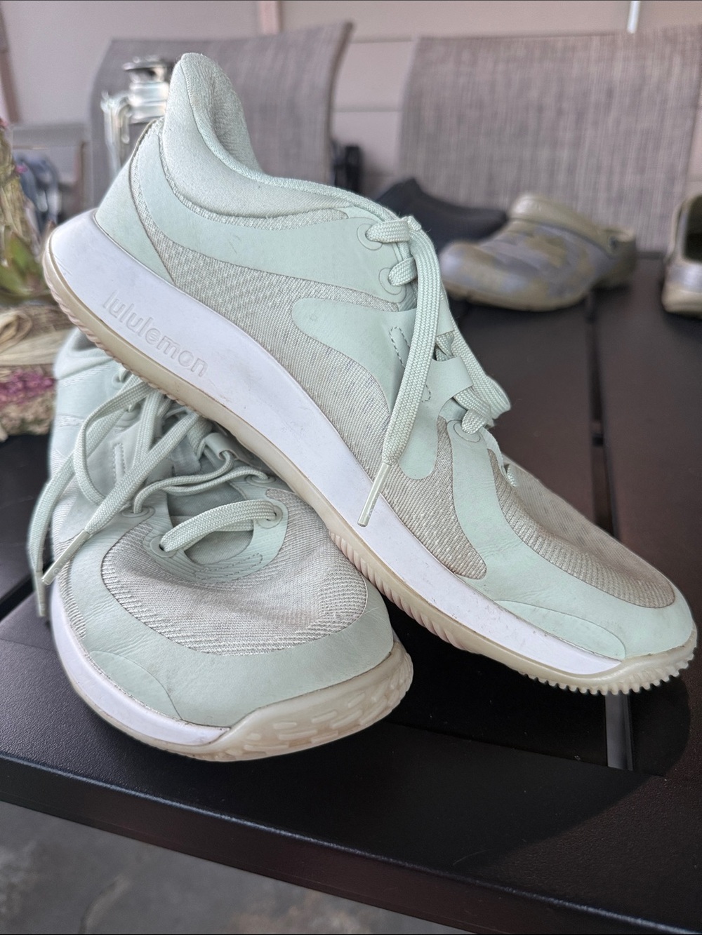 light green Lululemon Strongfeel training shoe. 8.5